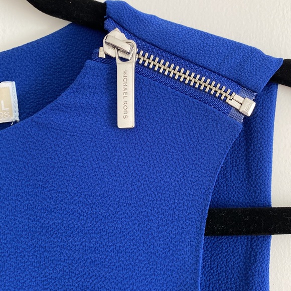 MICHAEL Michael Kors Twilight Blue D Ring Belt Cropped Pant Jumpsuit - Picture 6 of 16